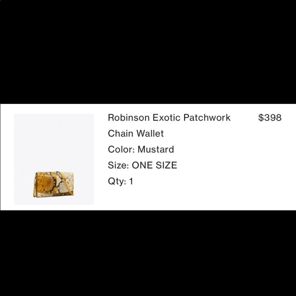 Tory Burch Robinson Snake Chain Wallet